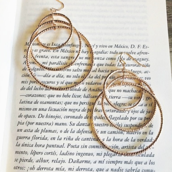 ALQUIMIA Jewelry - 3/35$ KARMA CIRCLE LARGE HOOPS ROSE GOLD